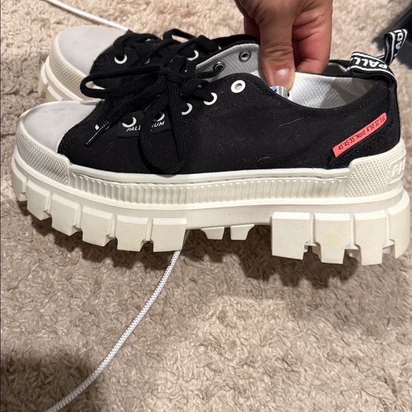 Palladium Women's Black Revolt Low Textile Sneakers - Picture 3 of 6